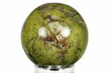 Polished Green Opal Sphere - Madagascar #244587-1